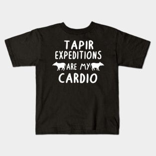 amazed tapir expedition jungle animal gift Kids T-Shirt